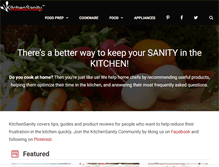 Tablet Screenshot of kitchensanity.com